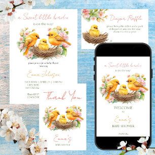 小さなbirdie孵化はすぐに春赤ちゃんシャワー フェイバーボックス