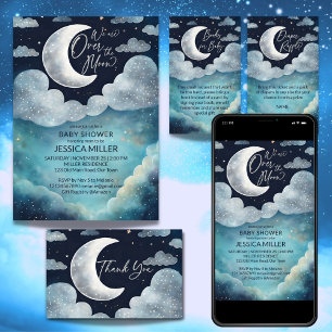 月銀河系の赤感謝していちゃんシャワー ラウンドシール