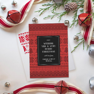 クリスマスセータースノーフレークアドレスラバースタンプ ラバースタンプ