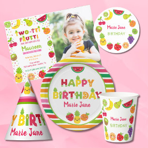 Twetti frutti 2nd birthday PHOTO 招待状