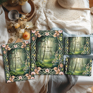 ウッドラお洒落ンドフォレストブックベビー エンクロージャーカード