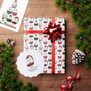 キャッメリーマスクリスおもしろいスマスタントツリー ポスター