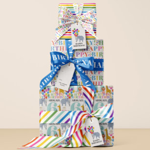 カラフルパーティー動物年名写真誕生日 コンフェッティ