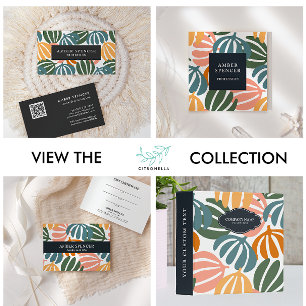 カラフルレトロ離れはGROOVY植物性かわいい ノートカード