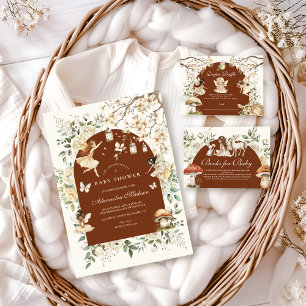 妖精ワイルドフラワーフラワーメドウ赤ちゃんシャワー スタンダードカクテルナプキン