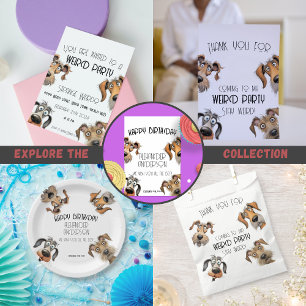 ユニークおもしろい犬ハッピーバースデーカード