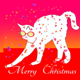 メリークリスマス猫 エプロン