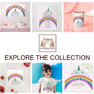５歳の誕生日おめでとう！虹の猫ちゃん Tシャツ