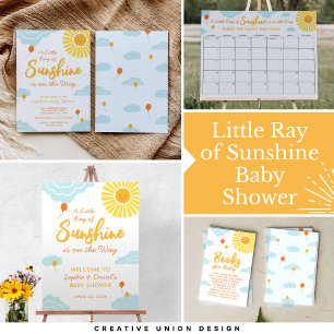 Ray of Sunshine Double Sided Baby Shower Games