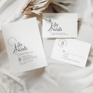 ミニマリスト白黒結婚の感謝 フェイバーボックス