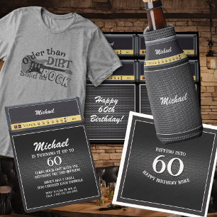 60誕生日ロックスターギターアンプのスピーカーキャビネット スタンダードカクテルナプキン