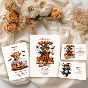 Holy Cow Little Boo ハロウィン ベビーシャワー 招待状