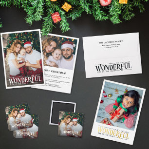 最も素晴らしい時間kid写真おもしろいクリスマス 箔シーズンポストカード