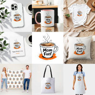 ママ燃料   コーヒ笑わされるー好きママ Tシャツ