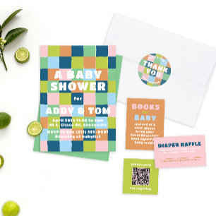 おもしろいカラフルピンクはっきりしたの赤ちゃんシャワー 紙コップ