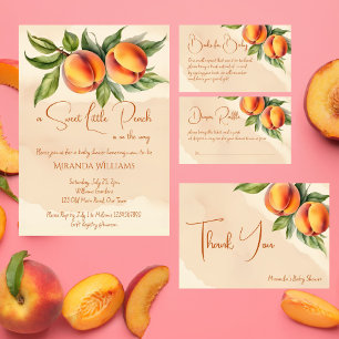 甘い小さな桃の赤ちゃん感謝していシャワーあなたが好き フェイバータグ