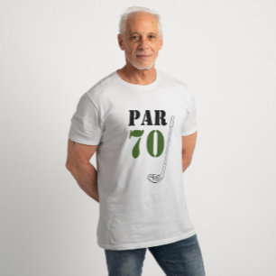 ゴルファー70番目の誕生日のゴルフパー70 Tシャツ