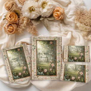 ウッドランド森林の赤ちゃんシャワー ペーパープレート