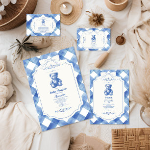 ボウジンガムフランスのテディベアベビー エンクロージャーカード