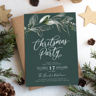 ベビークリスマス外は寒いパーティの招待状 招待状