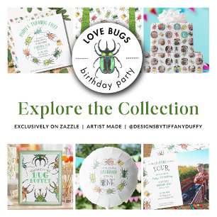 バグビュッフェパーティーフードテーブルフレームブルポスター ポスター