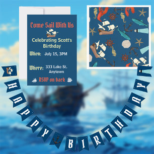 航海の誕生日 招待状