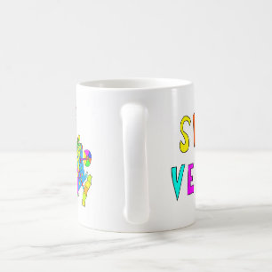 SVEカスタムチーム建物マグ – ドリーはっきりしたムレインボー コーヒーマグカップ