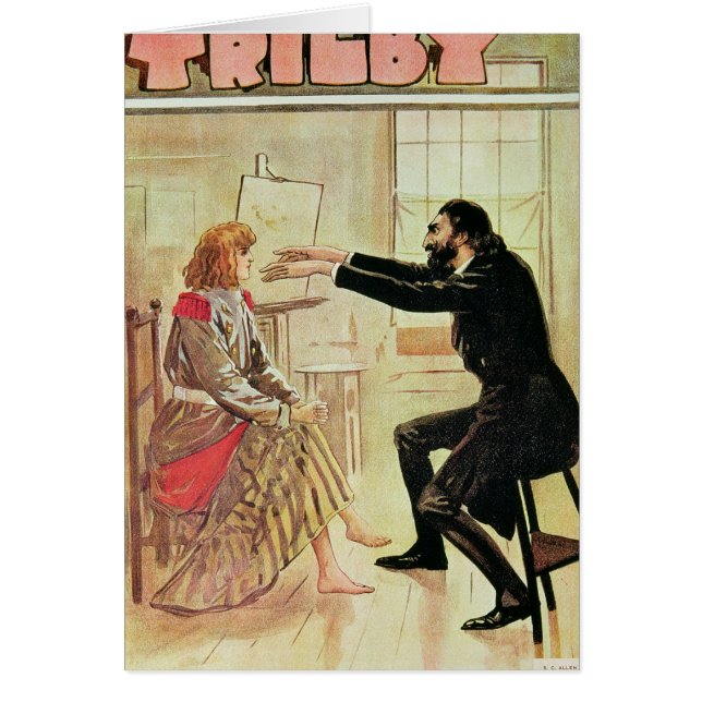 Svengali著催眠術をかけられるTrilby (正面)