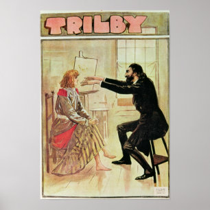 Svengali著催眠術をかけられるTrilby ポスター