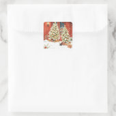 Svensk tomte. Jul kort スクエアシール (バッグ)