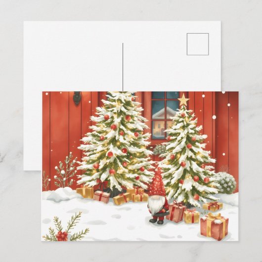 Svensk tomte. Jul kort ポストカード (正面/裏面)