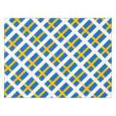 Sverigeスウェーデンのスウェーデン人の旗 テーブルクロス (正面(横))