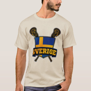Sverigeスウェーデンのラクロス Tシャツ