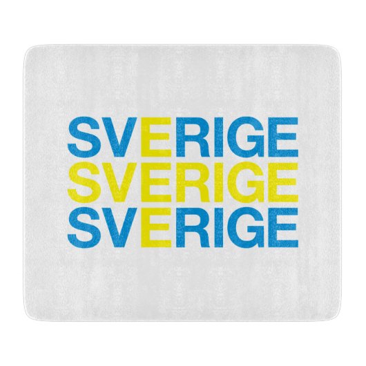SVERIGE国旗 カッティングボード (正面)