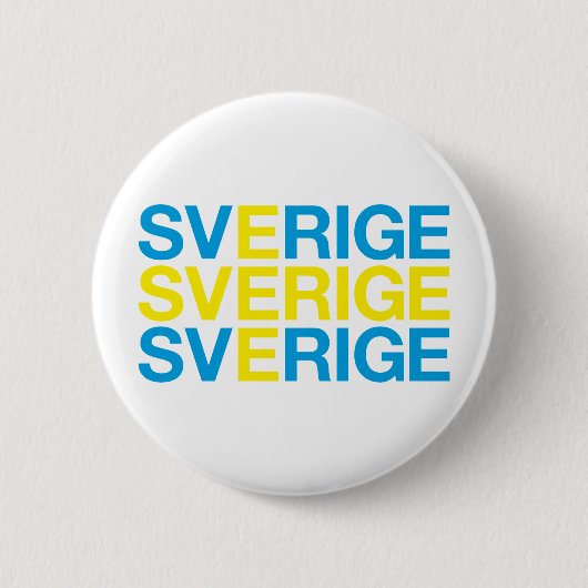 SVERIGE国旗 缶バッジ (正面)