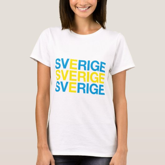 SVERIGE国旗 Tシャツ (正面)
