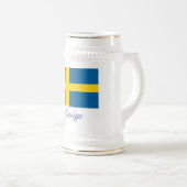 SVERIGE (スウェーデン) ビールジョッキ (正面右)