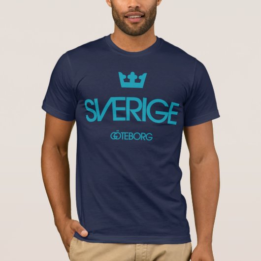 Sverige (スウェーデン) Göteborg 1つの王冠 Tシャツ (正面)