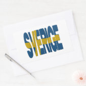 Sverige 長方形シール (封筒)