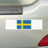 Sveriges Flagga – スウェーデン国旗 – スウェーデン国旗 バンパーステッカー (車上)