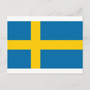 Sveriges Flagga – スウェーデン国旗 – スウェーデン国旗 ポストカード