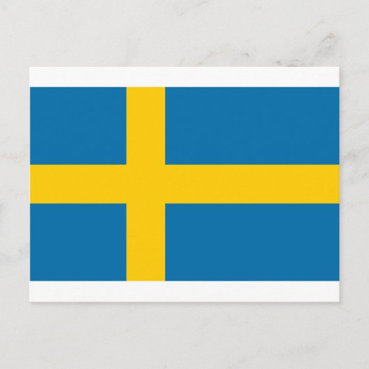 Sveriges Flagga – スウェーデン国旗 – スウェーデン国旗 ポストカード (正面)