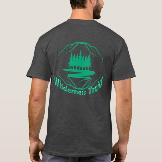 SVGカスタム対応のワイルドネストレイルグラフィック Tシャツ (裏面)