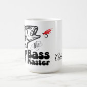 SVG Custom Bass Master fishing コーヒーマグカップ (中央)