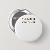 SVHSクラス'01 20年懇親会名タグピンの20年 缶バッジ (正面&裏面)