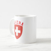 Svizra (ロマン話シュのスイス) コーヒーマグカップ (正面左)