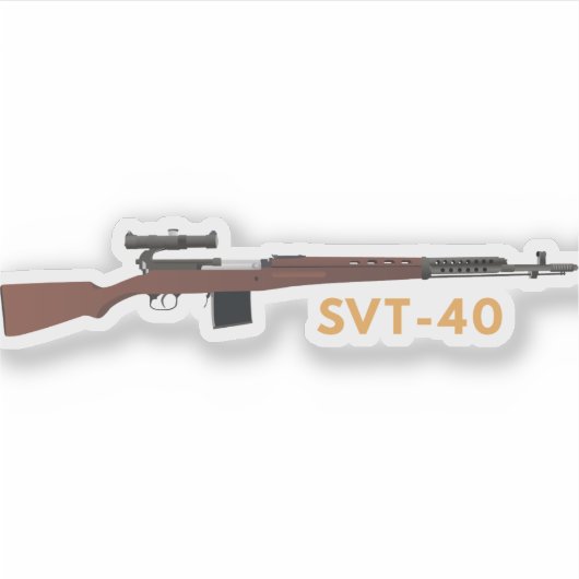 SVT-40ソ連の第2次世界大戦狙撃銃 シール (正面)