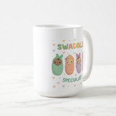 Swaddle Specialist Cute Baby Illustration コーヒーマグカップ (正面右)