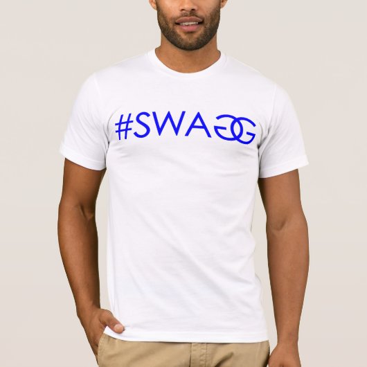 #SWAGG (青い) Tシャツ (正面)