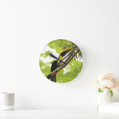 Swainson Toucan Exotic Bird ラウンド壁時計 (ホーム)